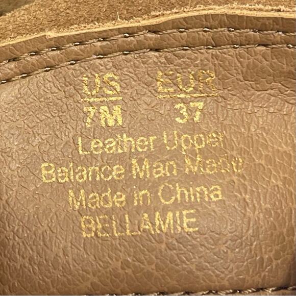 Sam Edelman Bellamie Women Camel/Tan Western Ankle Boot Sz 7.5 Suede Harness New - Picture 6 of 15